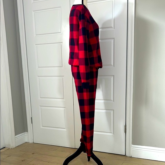The Children's Place Adult Red and Black Buffalo Check Holiday Christmas Pajamas - Picture 3 of 10